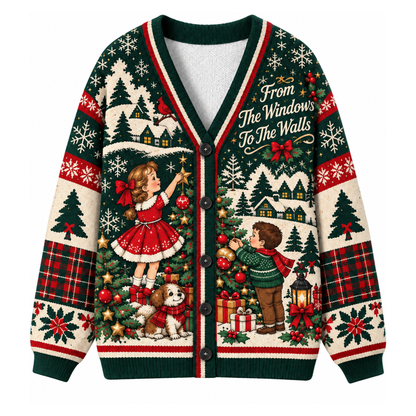 Chaotic Club Deck These Halls Christmas Tree Cardigan