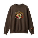 Chaotic Club Embroided A Little Hocus Pocus Flying Witches Full Moon Custom Sleeve Crewneck Sweatshirt