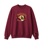 Chaotic Club Embroided A Little Hocus Pocus Flying Witches Full Moon Custom Sleeve Crewneck Sweatshirt