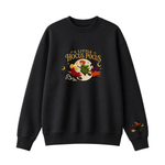 Chaotic Club Embroided A Little Hocus Pocus Flying Witches Full Moon Custom Sleeve Crewneck Sweatshirt