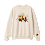 Chaotic Club Embroided A Little Hocus Pocus Flying Witches Full Moon Custom Sleeve Crewneck Sweatshirt