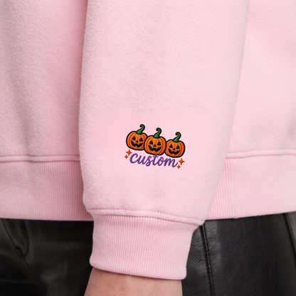 Chaotic Club Embroided Custom Cardiology Department Halloween Nurse Crewneck Sweatshirt