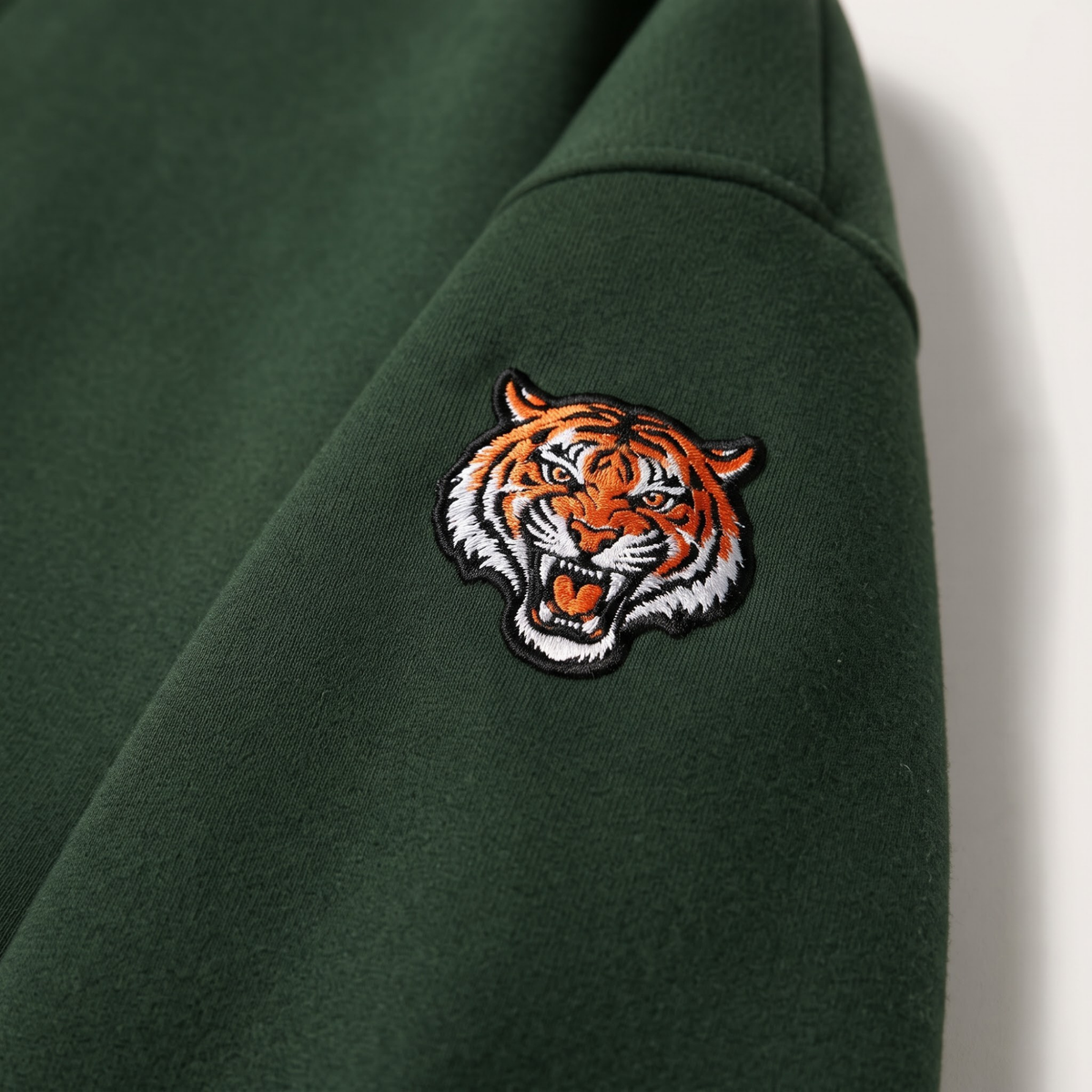 Chaotic Club Embroided Custom Mascot Varsity Initial Quarter Zip Sweatshirt