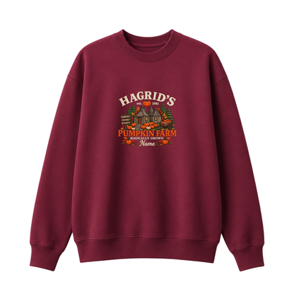 Chaotic Club Embroided Hagrid s Pumpkin Farm Magically Grown Crewneck Sweatshirt
