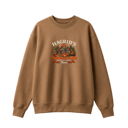 Chaotic Club Embroided Hagrid s Pumpkin Farm Magically Grown Crewneck Sweatshirt