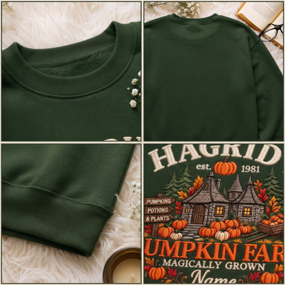 Chaotic Club Embroided Hagrid s Pumpkin Farm Magically Grown Crewneck Sweatshirt