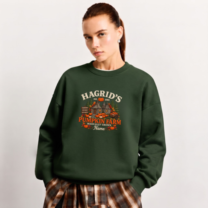 Chaotic Club Embroided Hagrid s Pumpkin Farm Magically Grown Crewneck Sweatshirt