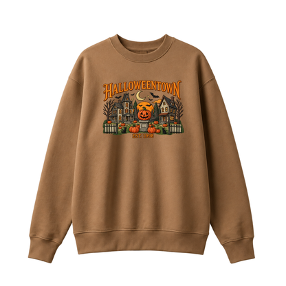 Chaotic Club Embroided Halloweentown Est 1998 Spooky Pumpkin Patch Crewneck Sweatshirt