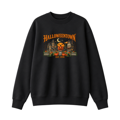 Chaotic Club Embroided Halloweentown Est 1998 Spooky Pumpkin Patch Crewneck Sweatshirt