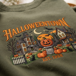 Chaotic Club Embroided Halloweentown Est 1998 Spooky Pumpkin Patch Crewneck Sweatshirt