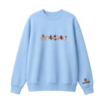 Chaotic Club Embroided Healthcare Worker Spooky Medical Custom Sleeve Name Crewneck Sweater
