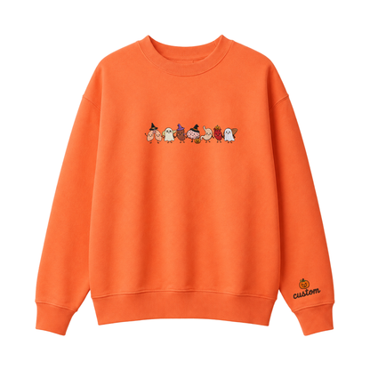 Chaotic Club Embroided Healthcare Worker Spooky Medical Custom Sleeve Name Crewneck Sweater