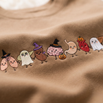 Chaotic Club Embroided Healthcare Worker Spooky Medical Custom Sleeve Name Crewneck Sweater