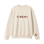Chaotic Club Embroided Healthcare Worker Spooky Medical Custom Sleeve Name Crewneck Sweater