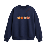 Chaotic Club Embroided Magical Mouse Ears Pumpkin Patch Custom Collarbone Sweatshirt