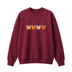 Chaotic Club Embroided Magical Mouse Ears Pumpkin Patch Custom Collarbone Sweatshirt