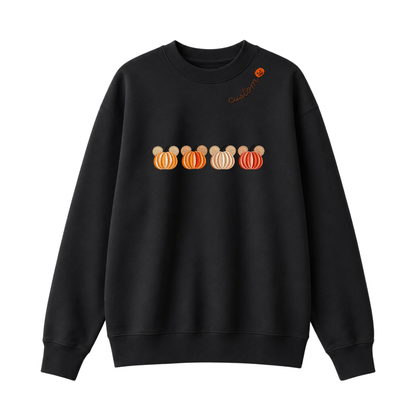 Chaotic Club Embroided Magical Mouse Ears Pumpkin Patch Custom Collarbone Sweatshirt
