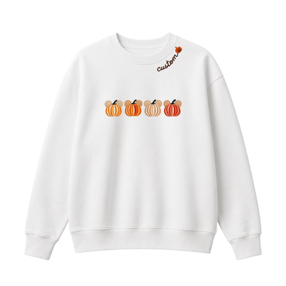 Chaotic Club Embroided Magical Mouse Ears Pumpkin Patch Custom Collarbone Sweatshirt