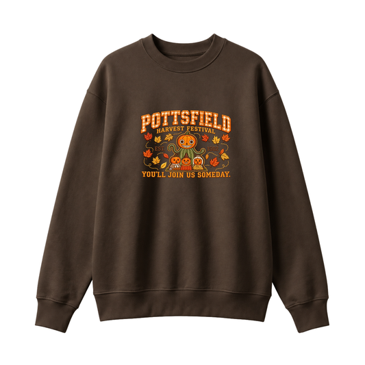 Chaotic Club Embroided Pottsfield Harvest Festival Pumpkin Sweatshirt