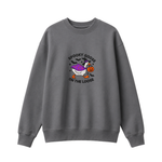 Chaotic Club Embroided Spooky Goose On The Loose Halloween Witch Hat Graphic Crewneck Sweatshirt