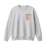 Chaotic Club Embroided Spooky Saurus Skeleton T-Rex Pocket Custom Sleeve Crewneck Sweatshirt