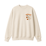 Chaotic Club Embroided Spooky Saurus Skeleton T-Rex Pocket Custom Sleeve Crewneck Sweatshirt