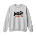 Chaotic Club Embroided Spooky Season Ghosts Black Cat Broom Halloween Crewneck Sweatshirt