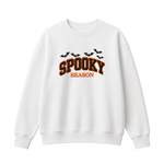 Chaotic Club Embroided Spooky Season Varsity Lettering Flying Bats Halloween Crewneck Sweatshirt