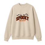 Chaotic Club Embroided Spooky Season Varsity Lettering Flying Bats Halloween Crewneck Sweatshirt