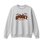 Chaotic Club Embroided Spooky Season Varsity Lettering Flying Bats Halloween Crewneck Sweatshirt