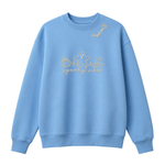 Chaotic Club Embroided Spooky Vibes Doodle Art Ghost Pumpkin Custom Name Crewneck Sweatshirt