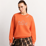 Chaotic Club Embroided Spooky Vibes Doodle Art Ghost Pumpkin Custom Name Crewneck Sweatshirt