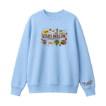 Chaotic Club Embroided Stars Hollow Connecticut Lukes Diner Dragonfly Inn Crewneck Sweatshirt