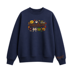 Chaotic Club Embroided Stars Hollow Connecticut Lukes Diner Dragonfly Inn Crewneck Sweatshirt