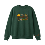 Chaotic Club Embroided Stars Hollow Connecticut Lukes Diner Dragonfly Inn Crewneck Sweatshirt