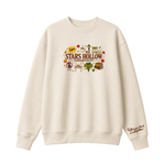 Chaotic Club Embroided Stars Hollow Connecticut Lukes Diner Dragonfly Inn Crewneck Sweatshirt