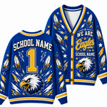 Chaotic Club Feather Headdress Spirit Mascot Cardigan