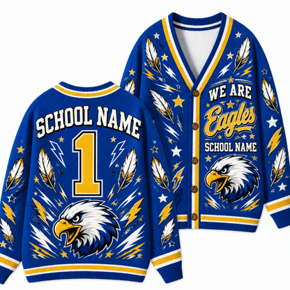 Chaotic Club Feather Headdress Spirit Mascot Cardigan