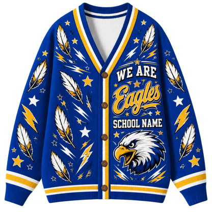 Chaotic Club Feather Headdress Spirit Mascot Cardigan
