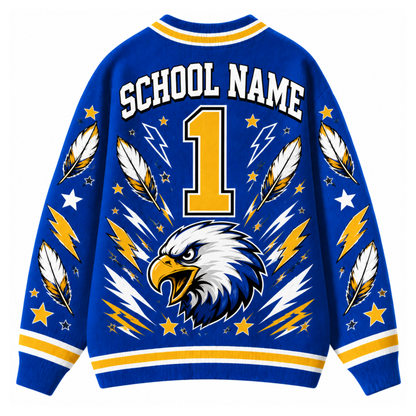 Chaotic Club Feather Headdress Spirit Mascot Cardigan