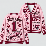 Chaotic Club Feather Headdress Spirit Mascot Cardigan