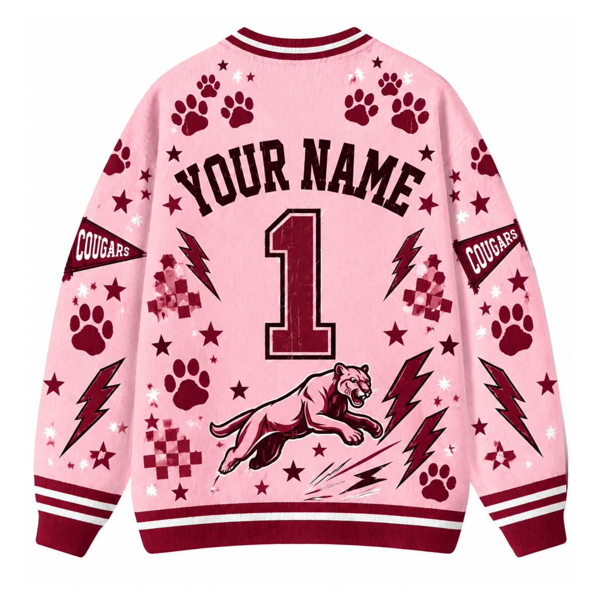 Chaotic Club Feather Headdress Spirit Mascot Cardigan