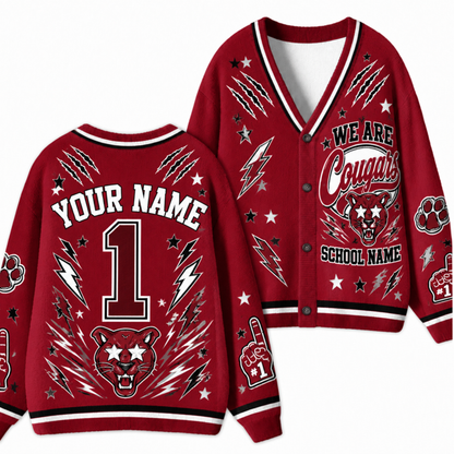 Chaotic Club Feather Headdress Spirit Mascot Cardigan