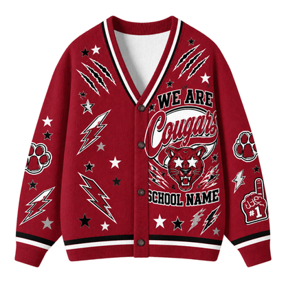 Chaotic Club Feather Headdress Spirit Mascot Cardigan