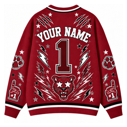 Chaotic Club Feather Headdress Spirit Mascot Cardigan