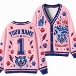 Chaotic Club Feather Headdress Spirit Mascot Cardigan