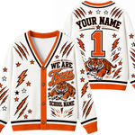 Chaotic Club Feather Headdress Spirit Mascot Cardigan