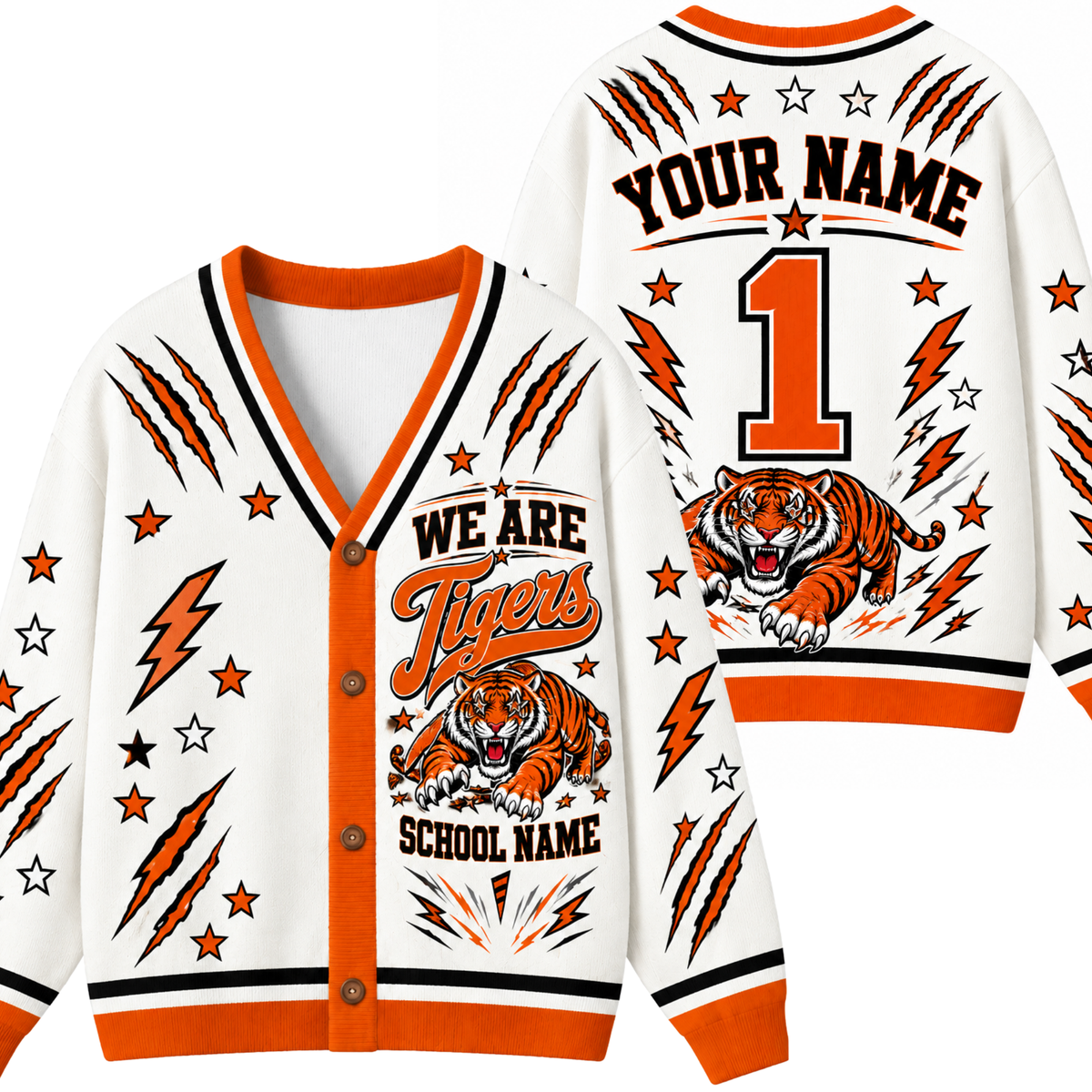 Chaotic Club Feather Headdress Spirit Mascot Cardigan