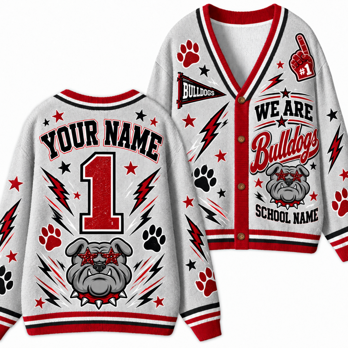 Chaotic Club Feather Headdress Spirit Mascot Cardigan