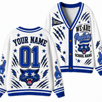 Chaotic Club Feather Headdress Spirit Mascot Cardigan